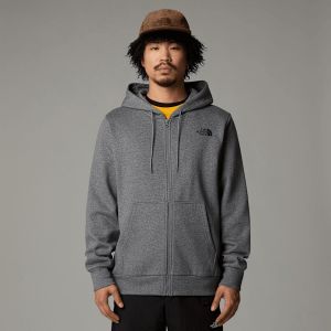 The North Face Simple Dome Full Zip Tnf Mediumgrey Heather - Sweat Zippé - gris - M - 75% coton, 25% polyester,Transpirer
