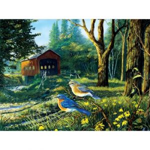 Image de Sunsout Terry Doughty - Sleepy Hollow Blue Birds