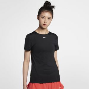 Image de Nike Haut de training en meshà manches courtes Pro pour Femme - Noir - Taille M - Femme