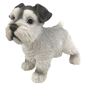 ORIGEN Home Decor Perro Animales | Figura de Perro Plateado - 13x16x8cm<br /><br />