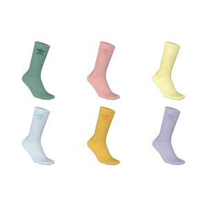 Umbro Homme Chaussettes Umb/1/Tenx6, Jaune P&acirc;le/Bleu Clair/Mauve/Vert/Orange/Rose Clair, 39-42 EU