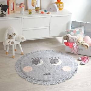 Image de Nattiot Tapis rond lavable Sweet Friends Molly (90 cm)