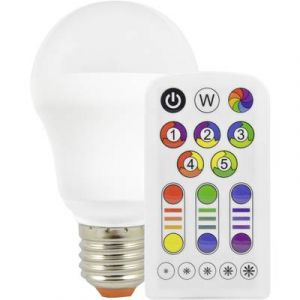 Image de Müller Licht Ampoule LED E27 400005 forme standard 7.5 W = 40 W RVBB (Ø x L) 61 mm x 105 mm EEC: A à couleur changeante,