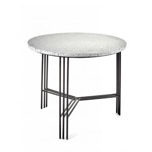 Image de Serax Table basse Terrazzo / Ø 50 x H 45 cm gris,noir en métal