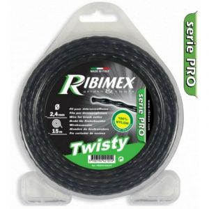 Ribimex PRDFG15X24T Fil Professionnel carré torsadé, Noir