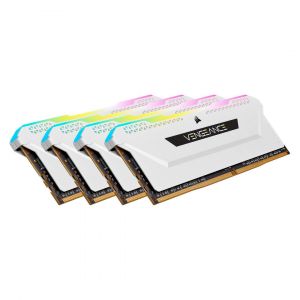 Corsair Vengeance RGB PRO SL Series 64 Go (4 x 16 Go) DDR4 3200 MHz CL16 - Blanc