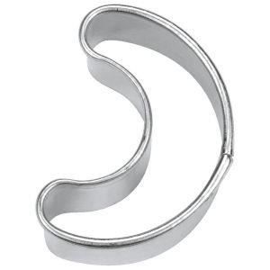 Staedter Croissant Cookie Cutter, Argent, Rond 5.5 cm