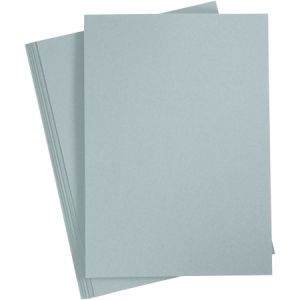 Creotime Papier cartonné Gris 220 g - Format A4 - 10 feuilles