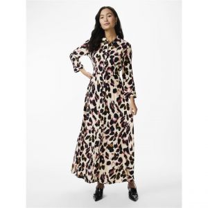 YAS Savanna Robe Longue S. Noos, Rose Saumon, XL Femme