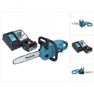 Makita DUC 307 RT1X2 tronçonneuse sans fil 18 V 30 cm 7,7 m/s sans balais + 1x batterie 5,0 Ah + chargeur + chargeur de batterie