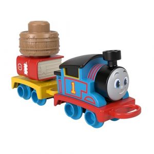 Thomas & Friends Locomotive à pousser Thomas et ses Amis Mon Premier Thomas, train avec marchandise à empiler pour les enfants à partir de 18 mois, HXP52