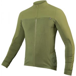 Endura GV500 Long Sleeve Jersey AW22 - OliveGreen - M, OliveGreen