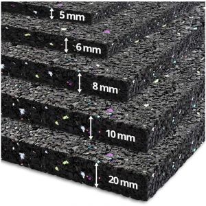 Tapis Anti-Vibrations Qui absorbe Les Vibrations et Le Bruit, d&eacute;coupable, ep = 5 mm, 125 x 200 cm