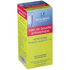 Biogaran Hex&eacute;tidine 0,1% - Solution pour bain de bouche
