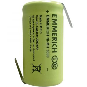 Image de Emmerich Accu NiMH ZLF 3000 mAh SC3000
