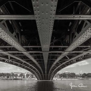 Ceanothe Tableau sur toile pont de l'universit&eacute; 45x45 cm
