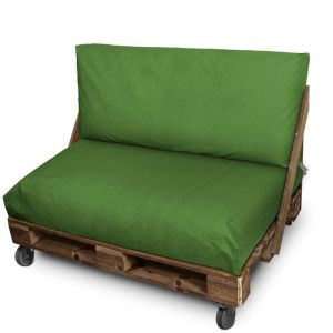 Coussins palette d'extérieur Vert Naylim Mate Dossier 120x45x25 Vert - Vert