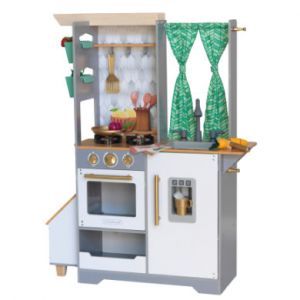 Image de KidKraft Cuisine en bois pour enfant Terrace Garden avec accessoires, son & lumi&egrave;re