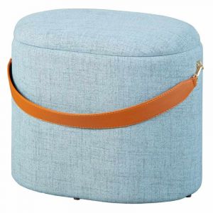 Declikdeco Tabouret Coffre Gris SAVANA