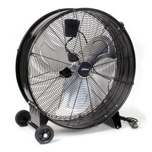wiltec Xpotool - Ventilateur sur pied 180W 3 vitesses D60cm Connect&eacute; Gris - schwarz