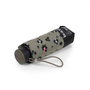 Isotoner Parapluie compact, solide, ultra déperlant, à ouverture manuelle