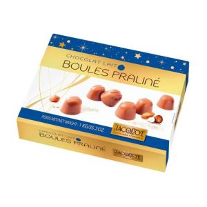 Image de Jacquot Boules praliné au chocolat au lait (1 kg)