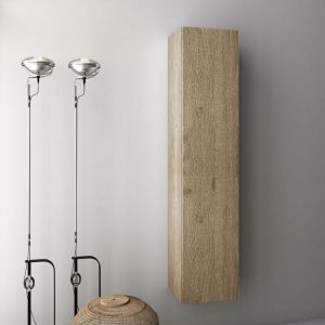 Colonne suspendue YOKA - 35 x 32 x 160 - chêne miel