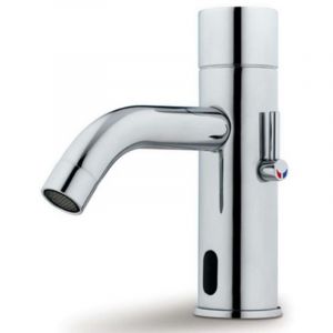 Robinet salle de bain infrarouge mitigeur de lavabo electronique chrome