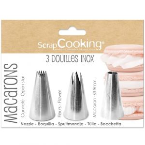 Scrapcooking Douille à pâtisserie lot de 3 à macarons