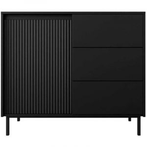Girona - buffet bas - noir - 103 cm - Noir