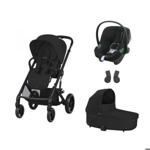 Image de Cybex POUSSETTE TRIO Balios S Lux BLK + Aton B2 + Nacelle Moon Black