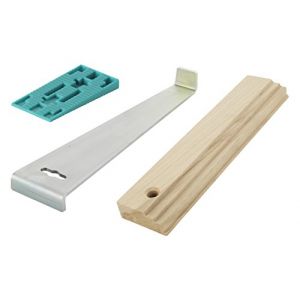 Wolfcraft 6931000 Kit de pose de parquet stratifié 20 cales de dilatation - tire-lame - cale de frappe: Bricolage