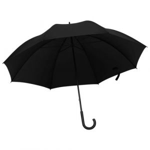 VidaXL Parapluie Coupe-vent Parapluie de Trekking Parapluie de Golf Marche Portable Jardin Extérieur Résistant à l’Eau Noir 130 cm