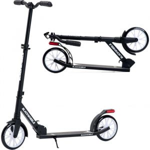 Trottinette - BLACKWHEELS - ZOOM - 2 roues - Noir-Blanc - Pliable et confortable