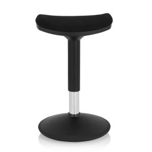 hjh OFFICE Tabouret / Aide &agrave; la position debout BALANCE SIT I B Tissu noir