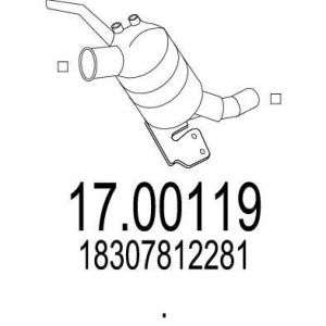 MTS Filtre à particules (échappement) BMW Série 1 (17.00119)