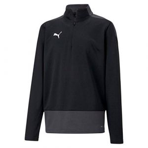 Puma Teamgoal 23 Training 1/4 Zip Top Jr Pull Garçon, Black-Asphalt, 164