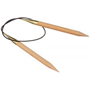 Knitpro 60 cm x 10 mm-Basix Aiguilles circulaires fixes en bouleau - KP35327