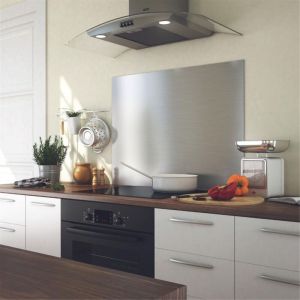 Cuisissimo - Crédence cuisine fond de hotte inox - Hauteur 50 cm L600xH500