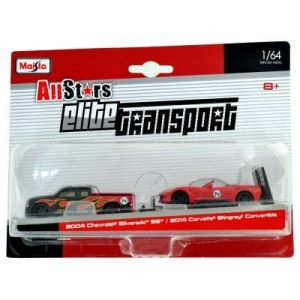 Maisto M15055-8 - Chevrolet Silverado SS / Corvette Stingray Convertible - échelle 1/64