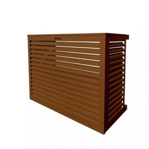 Decoclim Habillage groupe extérieur cache-clim Brun argile RAL 8003 Taille M