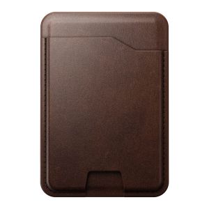 Nomad Porte-carte MagSafe en Cuir Traditionnel avec Find My Int&eacute;gr&eacute; Marron
