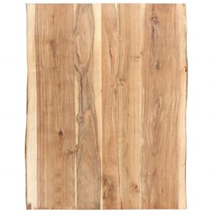 VidaXL Dessus de table Bois d'acacia massif 80x(50-60)x3,8 cm