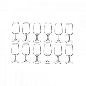 AC-Déco Cuisine - Lot de 12 verres à vin - 21 cl - Viticole Transparent