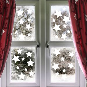 50 Stickers &eacute;lectrostatiques &eacute;toiles