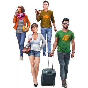 Mini Art MiniArt 38095 1:35 Voyageurs urbains – Réplique fidèle à l'original, modélisme, kit de construction en plastique, bricolage, loisirs, collage, kit de modélisme, à assembler, non peint, couleur moulée