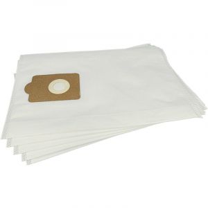 Vhbw 5x Sacs compatible avec Fakir/Nilco 32 88 810, GS 1600, 32 70 805 aspirateur - microfibre non tissée, volume de 20 l, 47cm x 30cm blanc