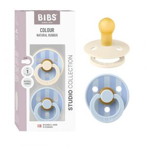 BIBS STUDIO Colour 2 Pack Block - Baby Blue | +0 Monate