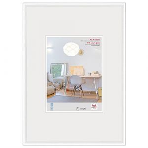 Walther design KVX050W New Lifestyle Cadre photo plastique verre artistique 40x50 cm, blanc
