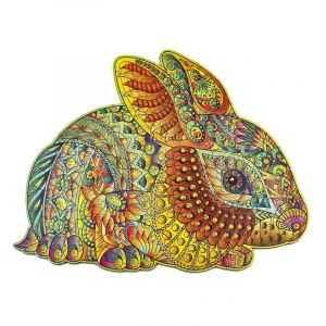 Puzzle en bois - Le Doux Lapin - Creatifwood